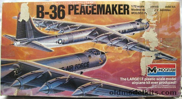 Monogram 1/72 Convair B-36 Peacemaker, 5703 plastic model kit